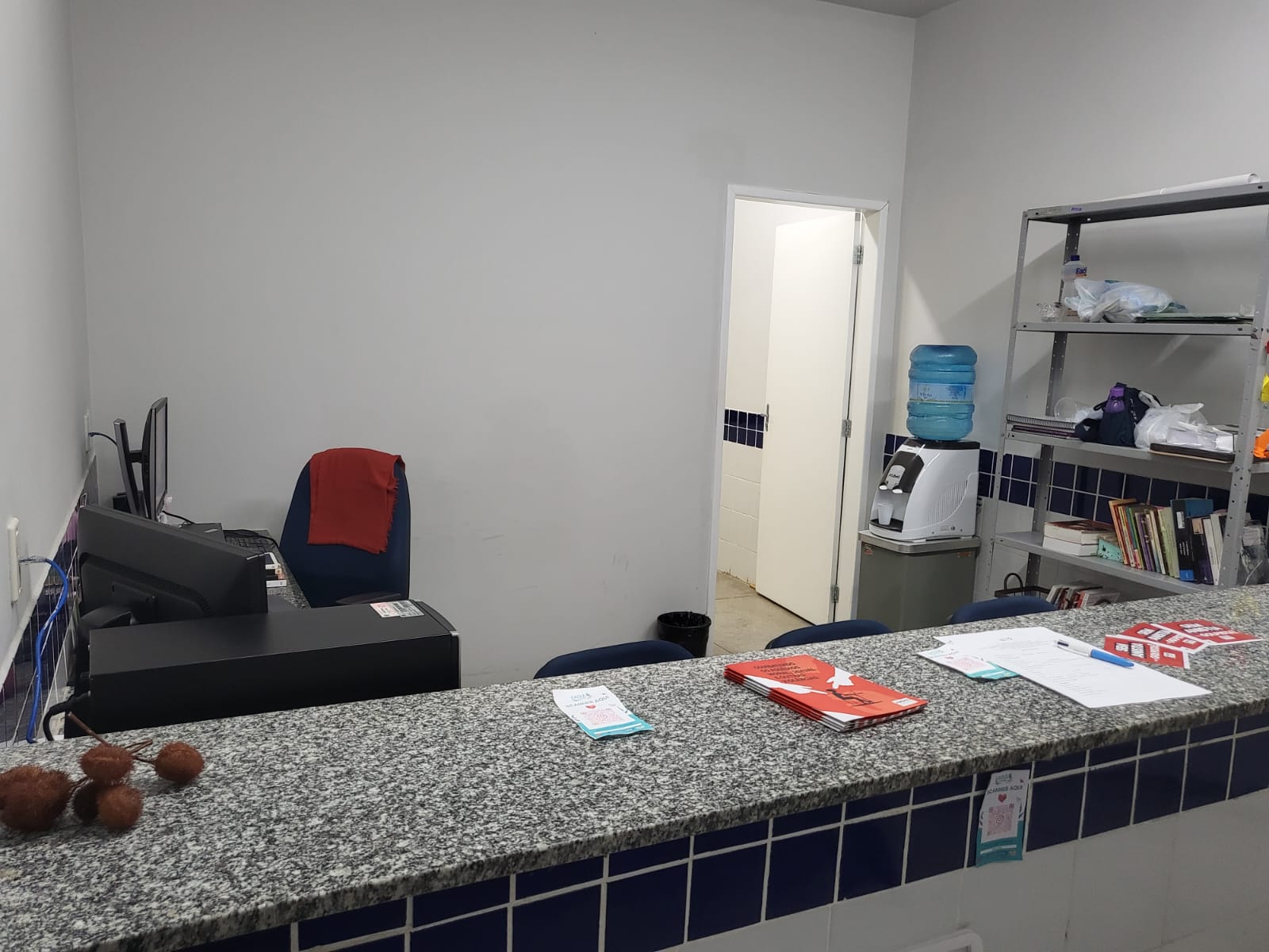 Recepção e Sala de Atendimento Psicológico sala 24 CCHL/UFPI.